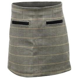 A.L.C-a.l.C Plaid Mini Skirt in Beige Polyester-Other