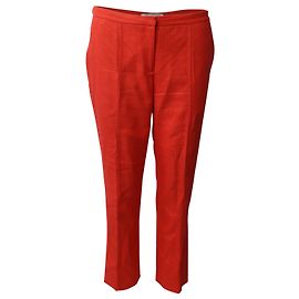 Calças Diane Von Furstenberg em viscose laranja Laranja
