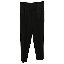 Saint Laurent Tailored Pants in Black Wool Black