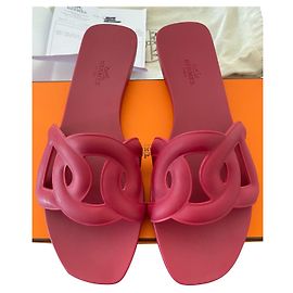 Hermès Hermes Aloha sandals 39 Dark red