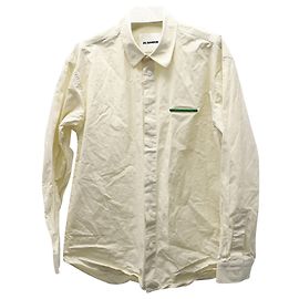 Camicia Jil Sander Never Fade Away Plaque in cotone beige Marrone Beige