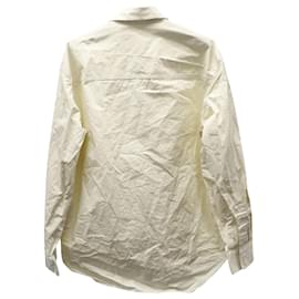 Jil Sander-Jil Sander Never Fade Away Camisa con placa en algodón beige-Beige