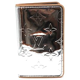 Louis Vuitton-Louis Vuitton Silver Mirror Virgil Pocket Organizer Wallet-Silvery