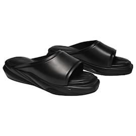 Autre Marque-Mono Sandals in Black Leather-Black