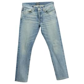 Vaqueros rectos Tom Ford de algodón azul Azul