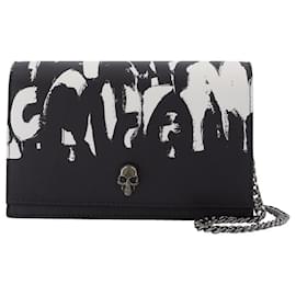 Alexander Mcqueen-Skull Mini Bag in Black and White Leather-Multiple colors