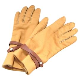 Hermès-Hermès Gloves-Brown
