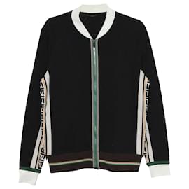 Fendi-Fendi FF Logo Track Jacket in Multicolor Cotton-Multiple colors