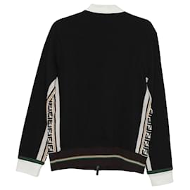 Fendi-Fendi FF Logo Track Jacket in Multicolor Cotton-Multiple colors