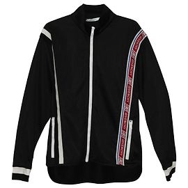 Givenchy Logo Tape New Hem Track Jacket in Black Polyester  Black