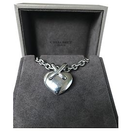 Chaumet Elos de coração e corrente ouro branco modelo grande Outro