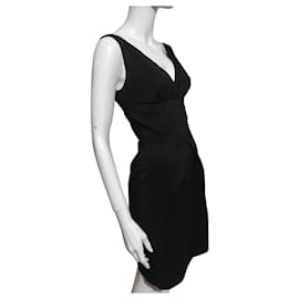 Diane Von Furstenberg-Vestido negro Fawn de DvF Vintage-Negro