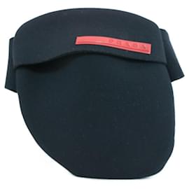 Prada-PRADA PRADA Sports Waist Bag Nylon Black Auth ar1275-Black