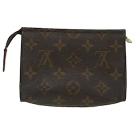 Louis Vuitton-Louis Vuitton Monogram Poche Toilette 15 Pouch M47546 LV Auth ki1786-Monogram