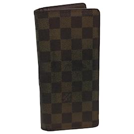 Louis Vuitton-LOUIS VUITTON Damier Ebene Portefeuille Brazza Long Wallet N60017 LV Auth rz366-Other