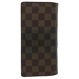 Louis Vuitton-LOUIS VUITTON Damier Ebene Portefeuille Brazza Long Wallet N60017 LV Auth rz366-Other