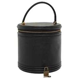 Louis Vuitton-LOUIS VUITTON Epi Cannes Vanity Hand Bag Black M48032 LV Auth ch023-Black