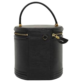 Louis Vuitton-LOUIS VUITTON Epi Cannes Vanity Hand Bag Black M48032 LV Auth ch023-Black