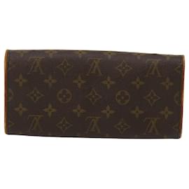 Louis Vuitton-LOUIS VUITTON Monogram Pochette Twin GM Shoulder Bag M51852 LV Auth ro350-Monogram