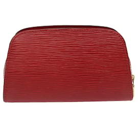 Louis Vuitton-LOUIS VUITTON Epi Dofine PM Pouch Red M48447 LV Auth nh599-Red