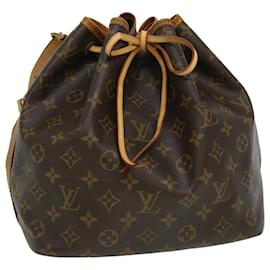 Louis Vuitton-Bolsa de ombro LOUIS VUITTON Monogram Petit Noe M42226 LV Auth jk1721-Outro