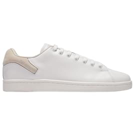 Raf Simons-Orion Baskets in White Leather-White