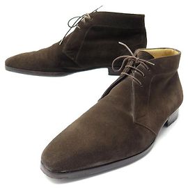 AUBERCY SHOES CHUKKA BOOTS 6.5E 41 BROWN SUEDE SUEDE BOOTS Brown