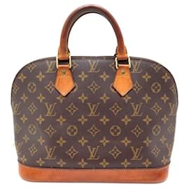 Louis Vuitton-LOUIS VUITTON ALMA HANDTASCHE PM M53151 CANVAS HANDTASCHE MONOGRAMM CANVAS-Braun