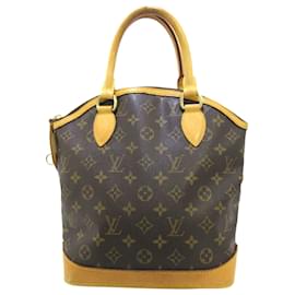 Louis Vuitton-Louis Vuitton Brown Monogram Lockit Vertical-Brown