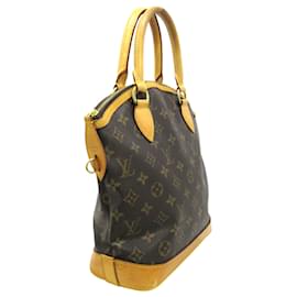 Louis Vuitton-Louis Vuitton Brown Monogram Lockit Vertical-Brown