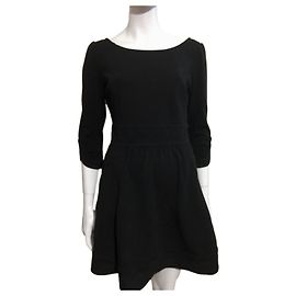 Diane Von Furstenberg DvF Majorie schwarzes Kleid Schwarz