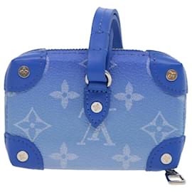 Louis Vuitton-LOUIS VUITTON Monogram Clouds Soft Trunk Collana Portafoglio Blu M45440 Auth ni331alla-Blu