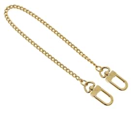 Louis Vuitton-Porta-chaves LOUIS VUITTON Portefeuille Acordeão Chaveiro Ouro LV Auth th2598-Dourado