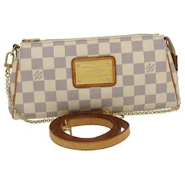 Louis Vuitton-Louis Vuitton Damier Azur Eva 2Way Shoulder Hand Pouch N55214 LV Auth rh144-Other