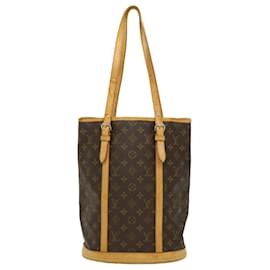 Louis Vuitton-LOUIS VUITTON Monogram Bucket GM Shoulder Bag M42236 LV Auth ro330-Monogram