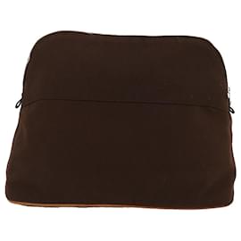 Hermès-HERMES Bolide Pouch GM Brown Auth ar6912-Brown