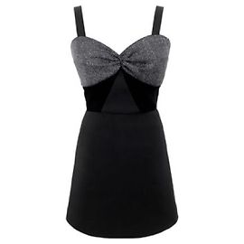 Robe courte Daniele Carlotta noire en polyester 40 Noir