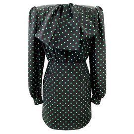 Robe noire Daniele Carlotta Noir Vert foncé