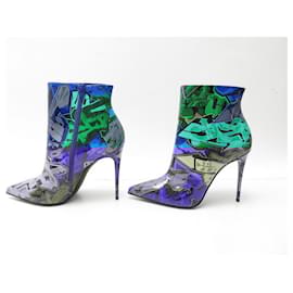 Christian Louboutin-NEW CHRISTIAN LOUBOUTIN SHOES BOOTS SO KATE METRO GRAFFITI 39 New-Blue