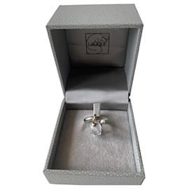 Lalique Ringe Weiß Silber Hardware