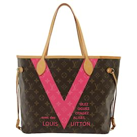 Louis Vuitton-LOUIS VUITTON Monogram Neverfull MM Tote Bag Grenade M41602 LV Auth jk1656a-Other