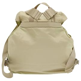 Prada-PRADA Backpack Nylon Beige Auth th2666-Beige