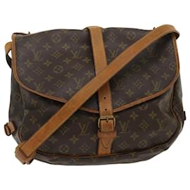 Louis Vuitton-Louis Vuitton Monogram Saumur 35 Shoulder Bag M42254 LV Auth 29591-Other