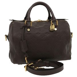 LOUIS VUITTON Empreinte Speedy Bandoulière25 Sac à main Marron M40761 Auth LV 29653 Marron
