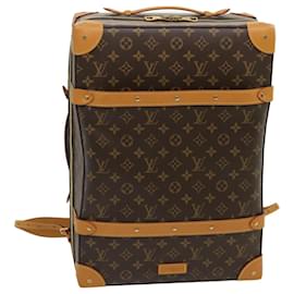 Louis Vuitton-LOUIS VUITTON Monogram Soft Trunk Backpack MM Trunk M44749 LV Auth 29610a-Monogram