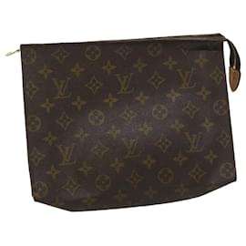 Louis Vuitton-Toilette Poche Monogram Louis Vuitton 26 Pochette M47542 LV Auth fm1431-Autre