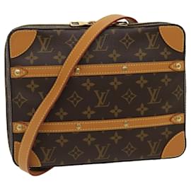 Louis Vuitton-Bolsa de ombro LOUIS VUITTON Monograma Soft Trunk Messenger MM44754 Auth ak179NO-Monograma