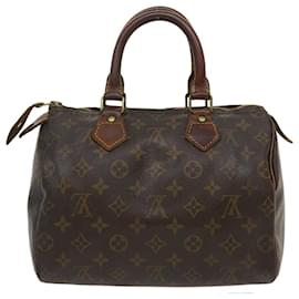 Louis Vuitton-Louis Vuitton Monogram Speedy 25 Bolsa de mão M41528 LV Auth rh136-Outro