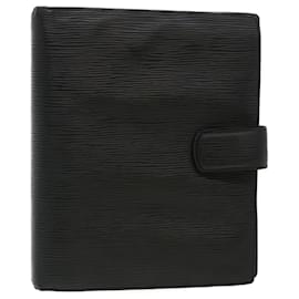 Louis Vuitton-LOUIS VUITTON Epi Agenda GM Day Planner Cover Noir R20212 LV Auth nh583-Noir