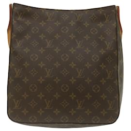 Louis Vuitton-Bolsa de ombro M LOUIS VUITTON Monogram Looping GM51145 LV Auth pt1039-Monograma